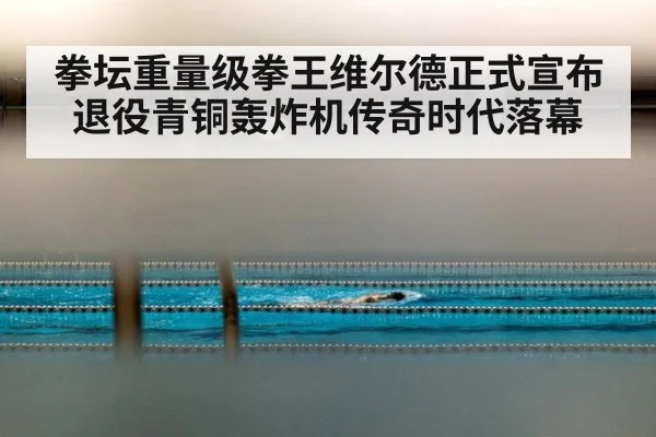 拳坛重量级拳王维尔德正式宣布退役青铜轰炸机传奇时代落幕